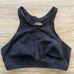 Lululemon High Neck Mesh Detail Sports Bra